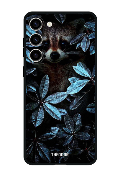 Theodor جراب واقٍ لهاتف Samsung Galaxy S23 FE، حيوان بين الأوراق