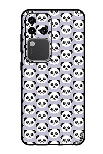 Theodor جراب واقٍ مضاد للخدش والصدمات لهاتف Vivo S18 Pro باندا باللون الأرجواني