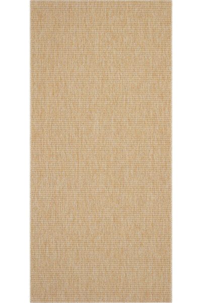 Cool Halı Milano Bej İnce Mutfak Halısı Leke Tutmayan Jüt Hasır Doku Kolay Te...