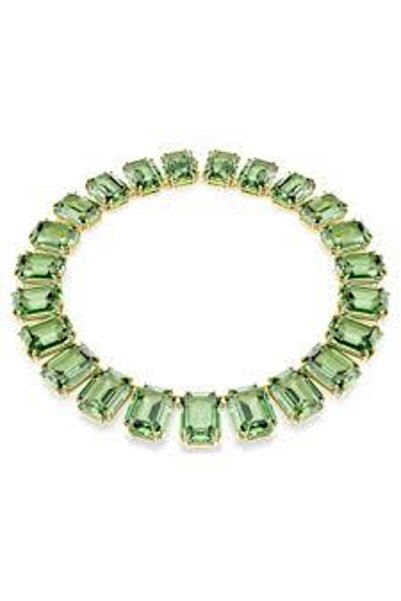 Swarovski 5714396 Millenia Tennis Necklace, Oversized Crystals, Octagon Cut, ...
