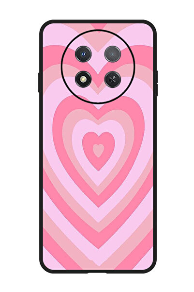 Theodor جراب واقٍ مضاد للخدش والصدمات لهاتف هواوي إنجوي 60X - قلب وردي