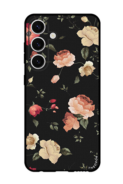 Theodor جراب واقٍ مضاد للخدش والصدمات لهاتف Samsung Galaxy S24 Plus، لون لوتس ملون