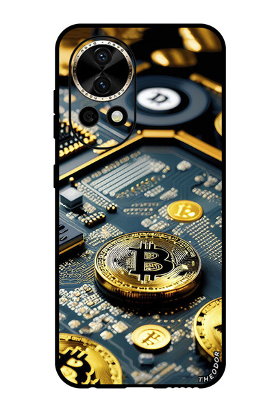 Theodor جراب واقٍ مضاد للخدش والصدمات لهاتف هواوي نوفا 12 بيتكوين 1