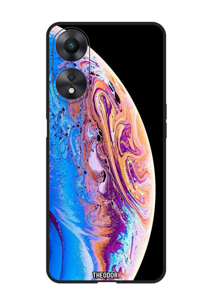 Theodor غطاء حماية مضاد للخدش والصدمات لهاتف Oppo A1 5G خلفية الأرض