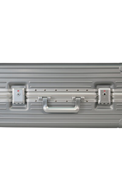 GROUND Charmed Orta Boy Alüminyum Alaşımlı Valiz Gri - 10741