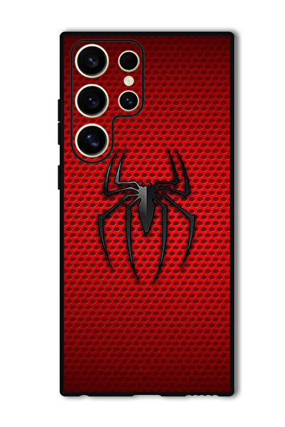 Theodor Protective Case For Samsung Galaxy S24 Ultra Red Spiderman Logo