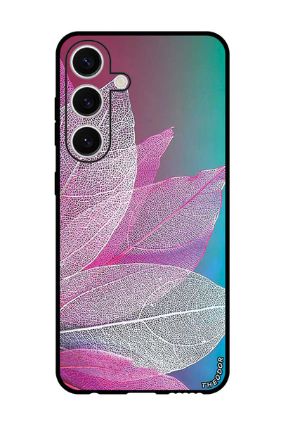 Theodor جراب واقٍ مضاد للخدش والصدمات لهاتف Samsung Galaxy S24، بتصميم أوراق ...