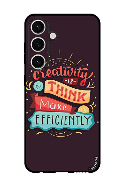 Theodor جراب واقٍ مضاد للخدش والصدمات لهاتف Samsung Galaxy S24 الإبداع هو الت...