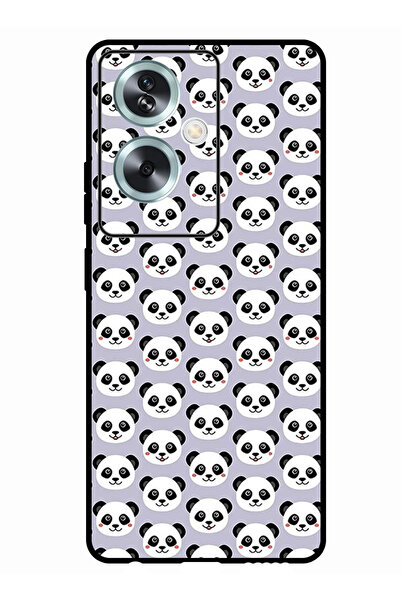 Theodor جراب واقٍ مضاد للخدش والصدمات لهاتف Oppo A79 5G Panda باللون الأرجواني