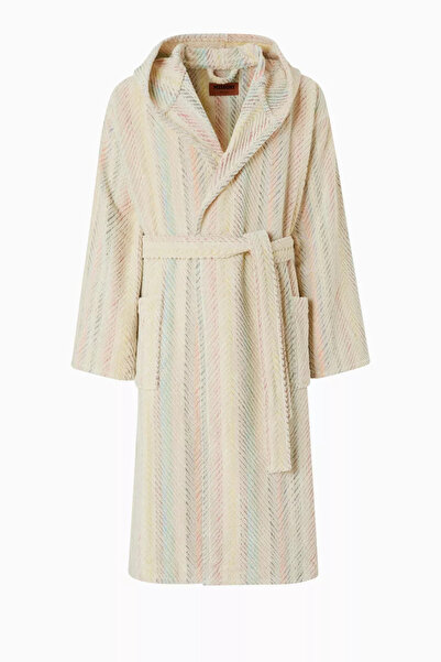 Missoni Home Harmony Pamuklu Kapüşonlu Bornoz, Maksimalist Renk ve Konfor