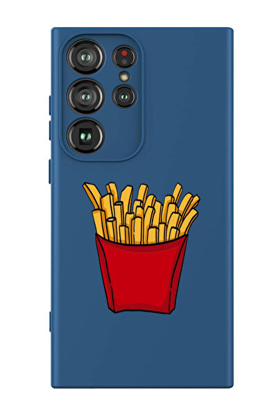 Theodor غطاء حماية سائل من السيليكون المقاوم للصدمات لهاتف سامسونج جالاكسي S24 ألترا (أزرق) - فرايز