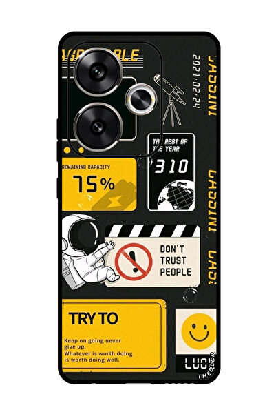 Theodor جراب واقٍ مضاد للخدش والصدمات لهاتف Xiaomi Redmi Turbo 3، لا تثق بالناس