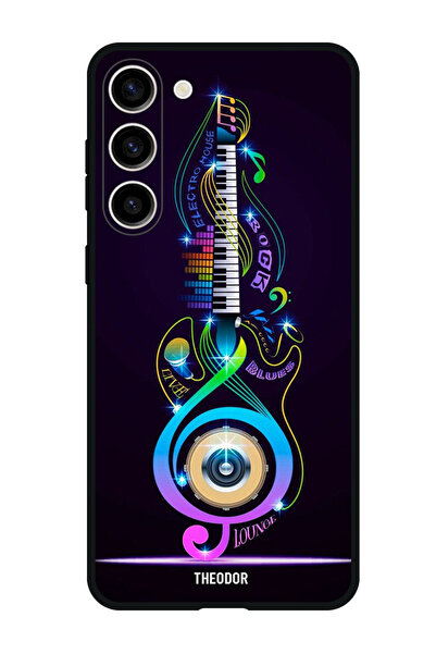 Theodor جراب واقٍ مضاد للخدش والصدمات لهاتف Samsung Galaxy S23 FE جيتار موسيقي