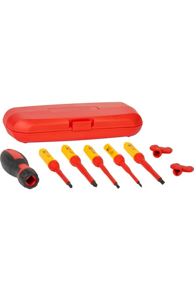 SGTT Set of 5 VDE screwdrivers for electricians with interchangeable handle, ...