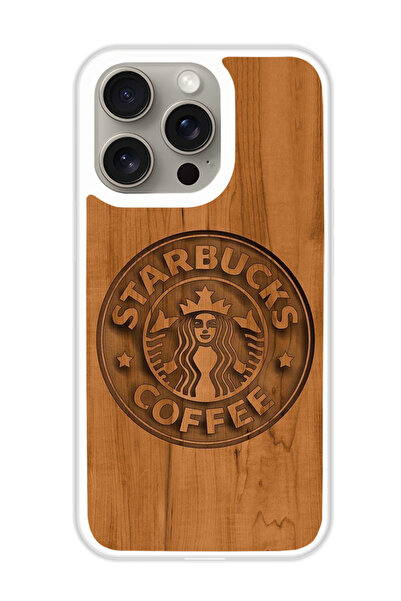 Theodor غطاء حماية لجهاز أبل آيفون 15 برو ستاربكس 1 (مصد أبيض)