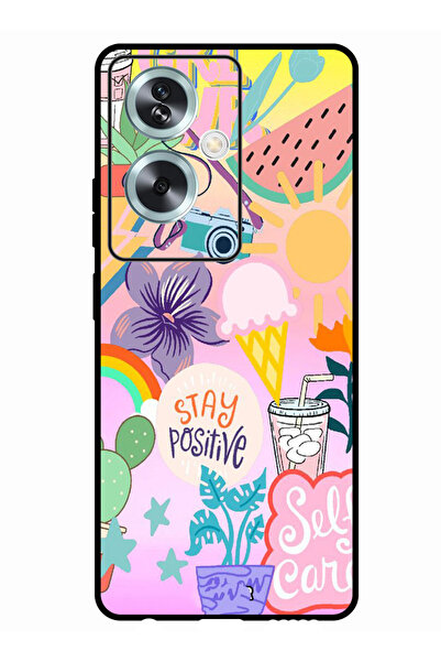 Theodor جراب واقٍ مضاد للخدش والصدمات لهاتف Oppo A2، حافظ على إيجابيتك