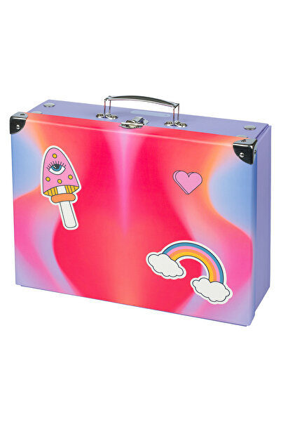 Baagl Foldable school supply box Rainbow Red