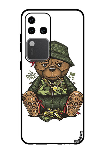 Theodor جراب واقٍ مضاد للخدش والصدمات لهاتف Vivo S18 Pro على شكل دب تيدي