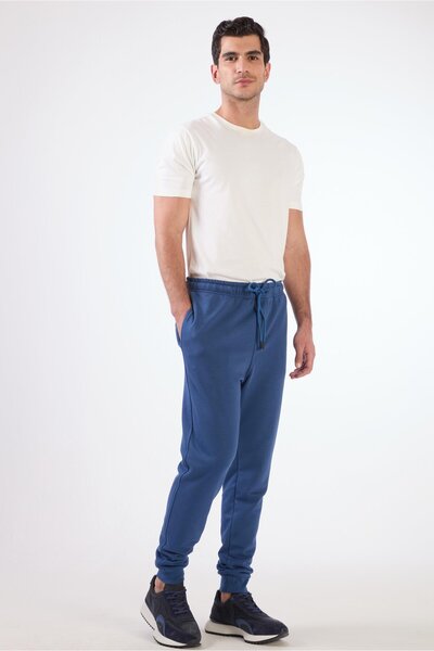 Dufy A.Navy Blue Men's Sweatpants - Regular Fit