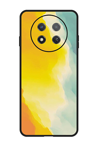 Theodor جراب حماية لهاتف هواوي إنجوي 60X درجات اللون الأزرق والأصفر والبرتقالي