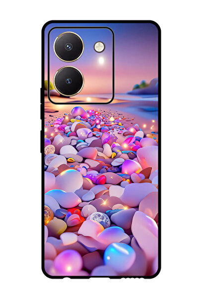 Theodor جراب واقٍ مضاد للخدش والصدمات لهاتف Vivo Y77t Glow Stones 3