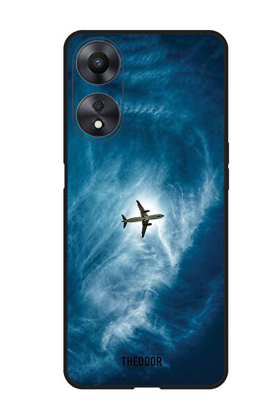 Theodor جراب واقٍ مضاد للخدش والصدمات لهاتف Oppo A1 5G، طائرة في السماء