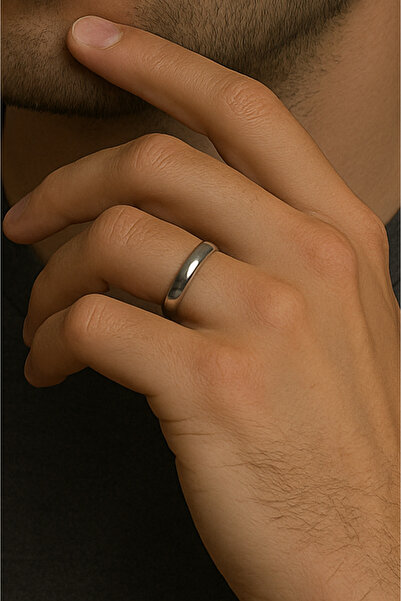 OSMANLI GÜMÜŞ Aris Model Düz Tasarım 925 Ayar Gümüş Alyans – Kadın & Erkek