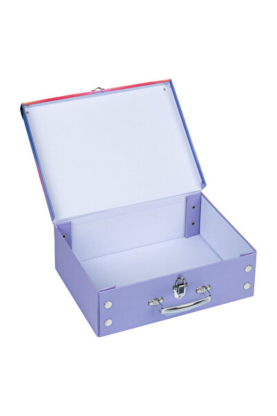 Baagl Foldable school supply box Rainbow Red