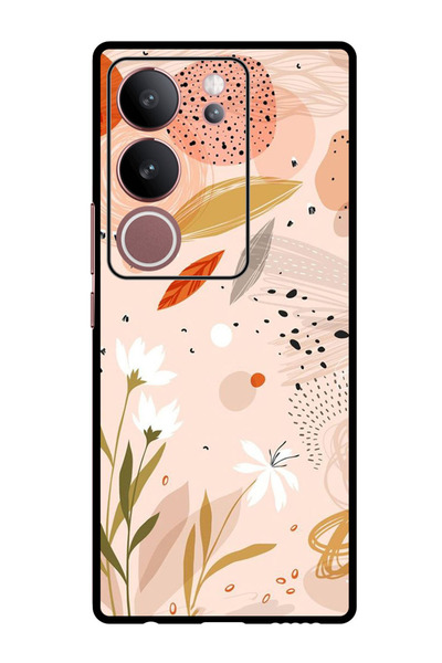 Theodor جراب واقٍ مضاد للخدش والصدمات لهاتف Vivo S17 - S17 Pro بفن الزهور