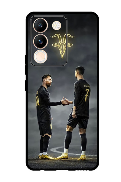 Theodor جراب واقٍ مضاد للخدش والصدمات لهاتف Vivo Y200 ميسي رونالدو الماعز