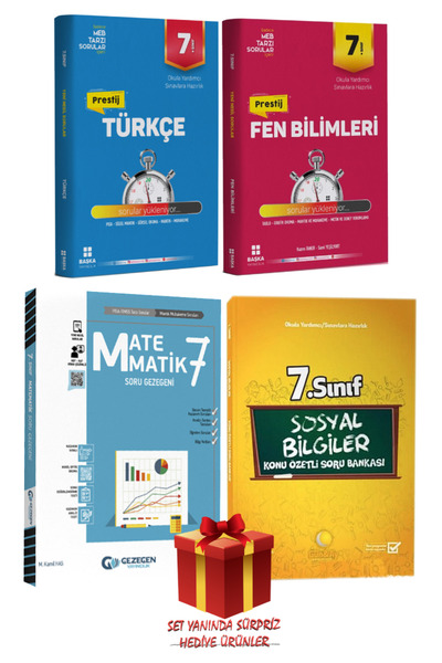 Başka Yayıncılık 7. Sınıf Seti:Türkçe+Matematik+Sosyal Bilgiler+Fen Bilimleri...