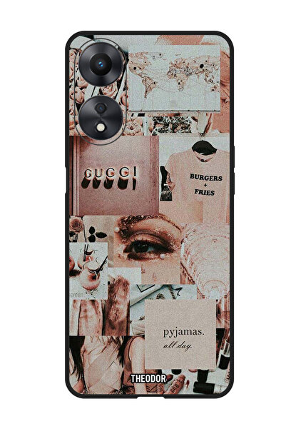 Theodor جراب واقٍ مضاد للخدش والصدمات لهاتف Oppo F23 5G Gucci