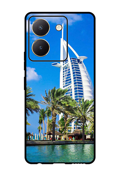 Theodor جراب واقٍ مضاد للخدش والصدمات لهاتف Vivo Y27s برج دبي