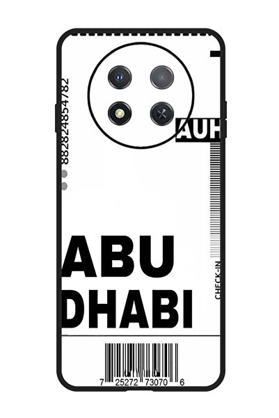 Theodor غطاء حماية مضاد للخدش والصدمات لهاتف هواوي إنجوي 60X AUH boarding pass