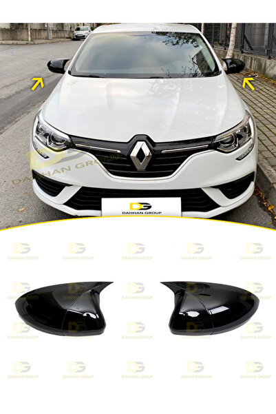 DG Power Renault Megane 4 2016 ve Sonrası Batman Yarasa Ayna Kapağı Parlak Si...