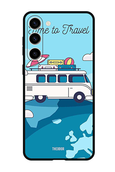 Theodor جراب واقٍ مضاد للخدش والصدمات لهاتف Samsung Galaxy S23 FE وقت السفر