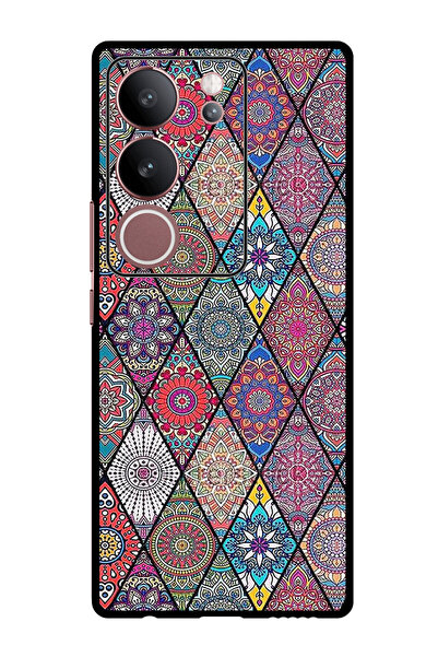 Theodor جراب واقٍ مضاد للخدش والصدمات لهاتف Vivo S17 - S17 Pro فن ماندالا