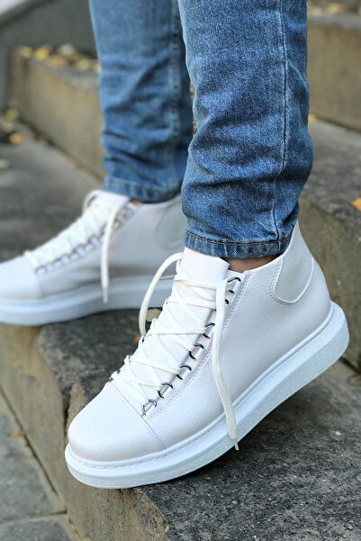 remss RS258 - CBT Roma Ανδρικές Μπότες ΛΕΥΚΕΣ