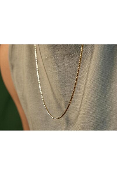 Safir Kuyumculuk Altın Unisex Silindir Dorica Zincir Kolye