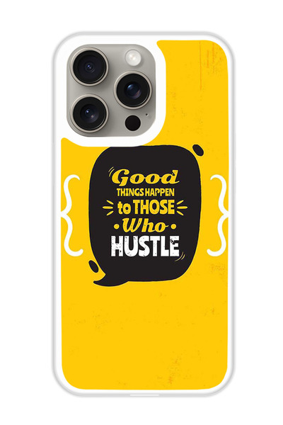 Theodor غطاء حماية لجهاز أبل آيفون 15 برو ماكس أشياء جيدة (مصد أبيض)