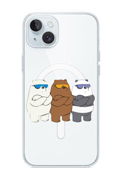 Theodor غلاف لهاتف iPhone 15 مقاس 6.1 بوصة متوافق مع MagSafe، غطاء ممتص للصدمات للهاتف مع آذان راقصة