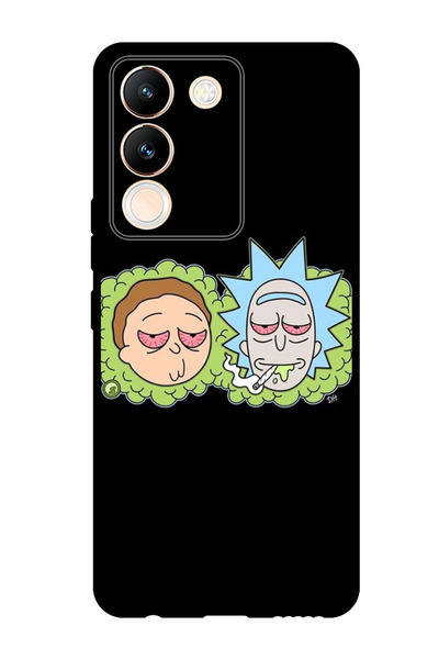 Theodor جراب واقٍ مضاد للخدش والصدمات لهاتف Vivo V29e، ريك ريد آيز