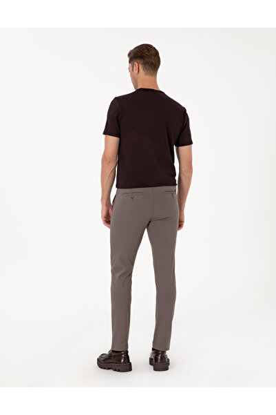 Pierre Cardin Vizon Slim Fit Beli Lastikli Kordonlu Jogger Kanvas Pantolon 50317281-VR052