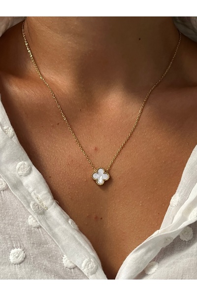Twinssis Accessories Steel Jeweler Model Clover Necklace
