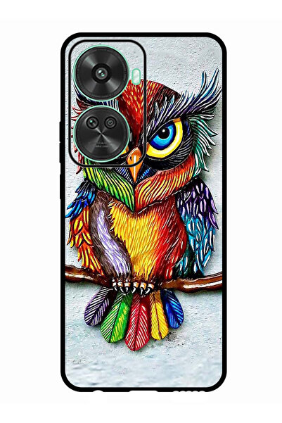 Theodor جراب واقٍ مضاد للخدش والصدمات لهاتف هواوي نوفا 11 إس إي، بومة ملونة