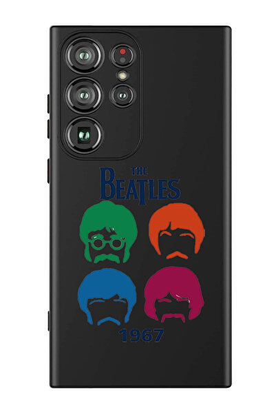 Theodor غطاء حماية سائل من السيليكون المقاوم للصدمات لهاتف سامسونج جالاكسي S24 ألترا (أسود) - البيتلز