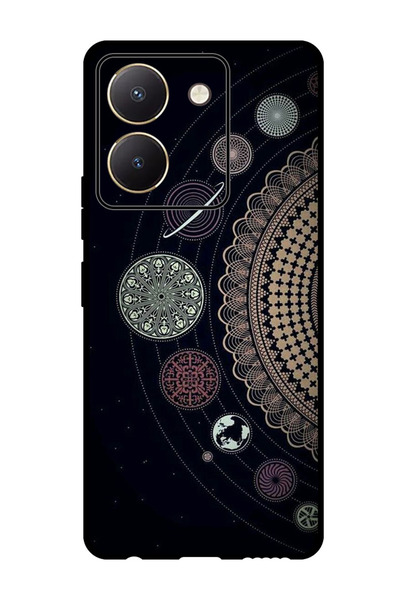 Theodor جراب واقٍ مضاد للخدش والصدمات لهاتف Vivo Y27s بتصميم فن الماندالا (2)