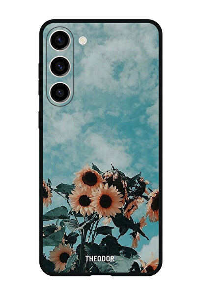 Theodor جراب واقٍ مضاد للخدش والصدمات لهاتف Samsung Galaxy S23 FE عباد الشمس