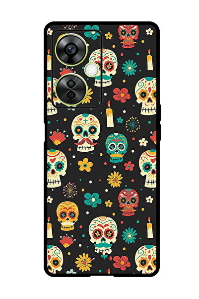 Theodor جراب واقٍ مضاد للخدش والصدمات لهاتف OnePlus Nord N30 بأنماط هيكل عظمي