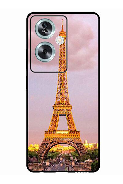 Theodor جراب واقٍ مضاد للخدش والصدمات لهاتف Oppo A2 برج إيفل